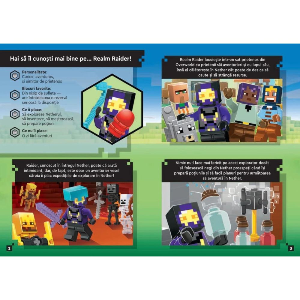 Carte de activitati si benzi desenate, LEGO Minecraft, Lupta cu Wither