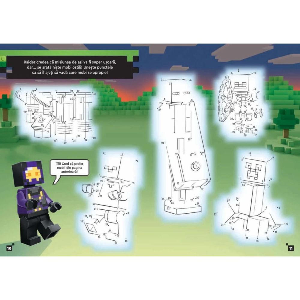 Carte de activitati si benzi desenate, LEGO Minecraft, Lupta cu Wither