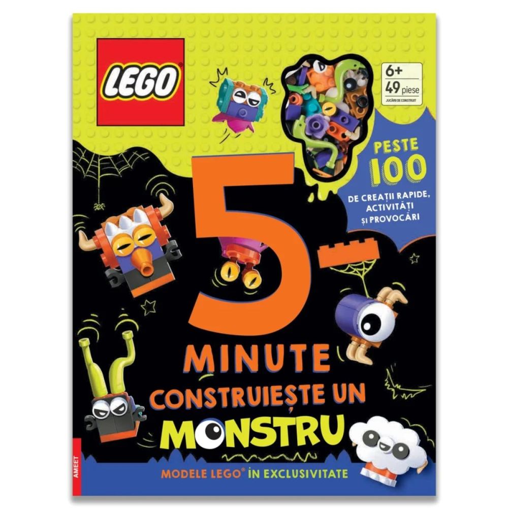 Carte de activitati, LEGO 5 Minute, Construieste un Monstru