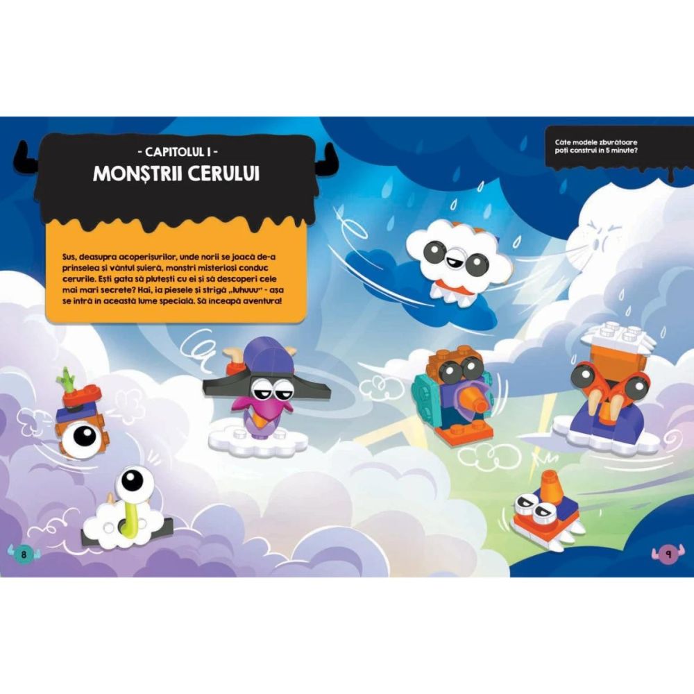 Carte de activitati, LEGO 5 Minute, Construieste un Monstru