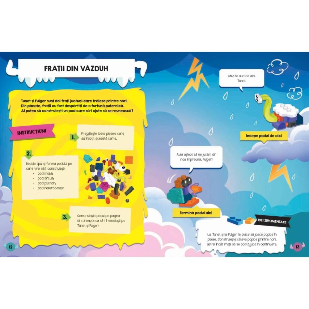 Carte de activitati, LEGO 5 Minute, Construieste un Monstru