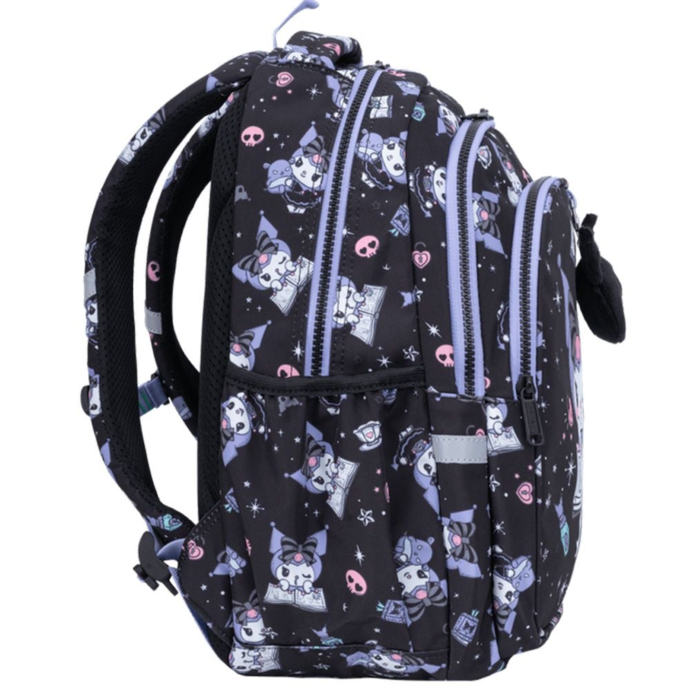 Ghiozdan cu 3 compartimente, Coolpack, Kuromi, Negru