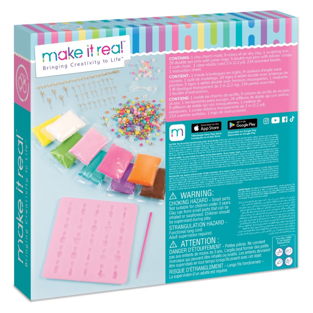 Set pentru creat bijuterii, Make It Real, 30 Clay Charm