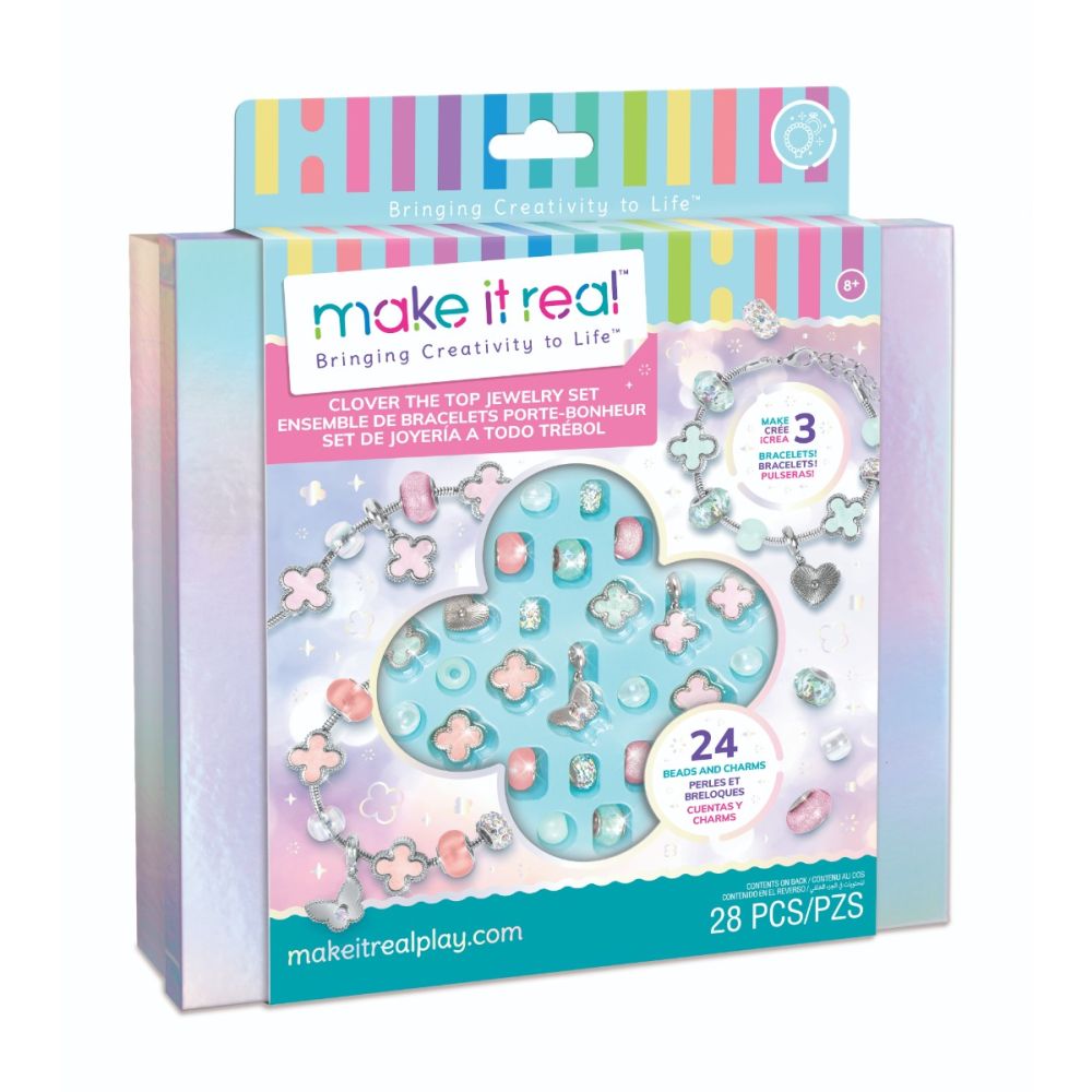 Set de creat bijuterii, Make It Real, Clover The Top, 28 piese