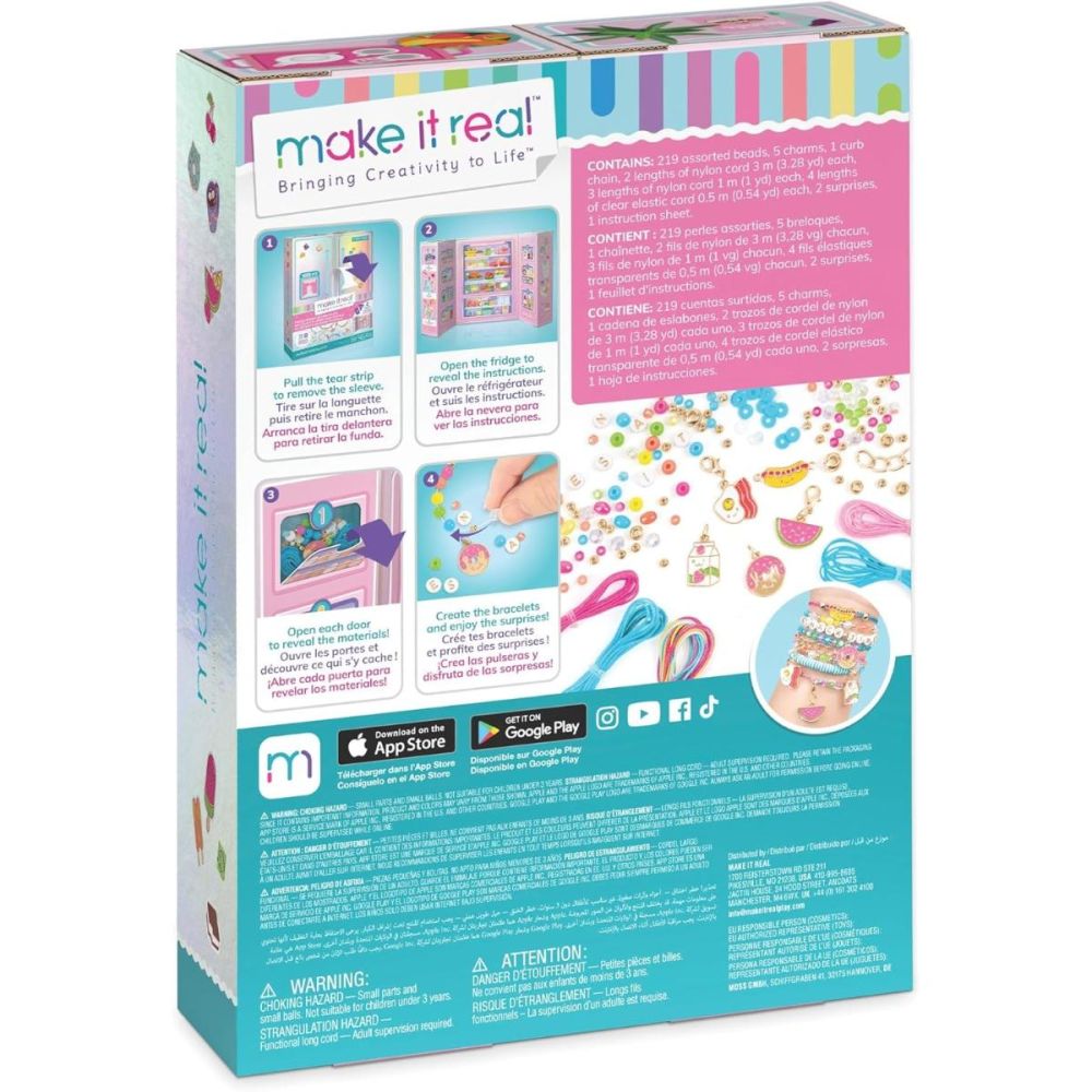 Set de creat bratari, Make It Real, Fridge Frenzy, 237 piese