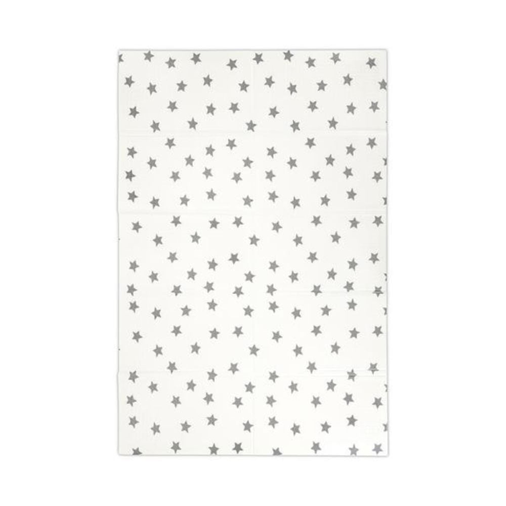 Covoras de joaca termic, Lorelli, din spuma XPE, design cu doua fete, pliabil, impermeabil, 120 x 180 cm, Ocean and Stars
