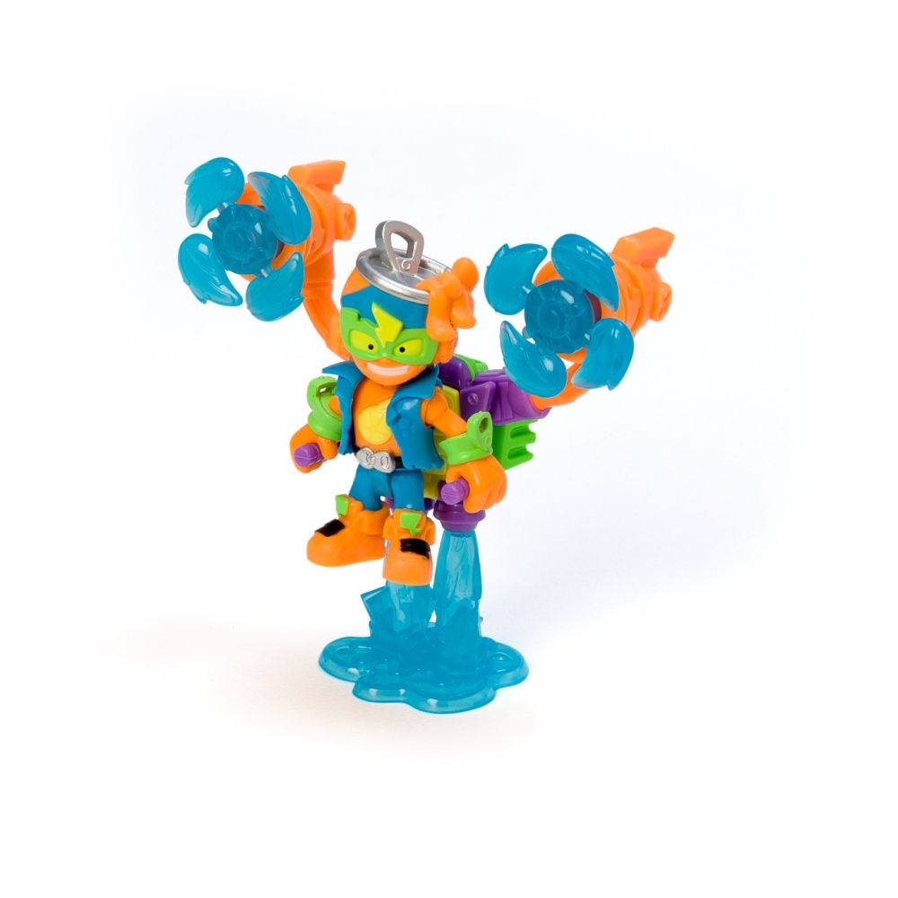 Set figurina cu accesoriu, SuperThings, Neon Power Exoskeleton