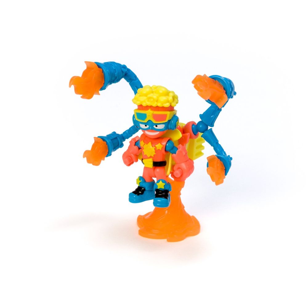 Set figurina cu accesoriu, SuperThings, Neon Power Exoskeleton