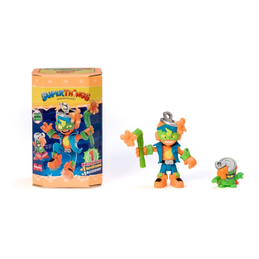 Figurina cu accesoriu, SuperThings, Kazoom Kid, Neon Power | Noriel
