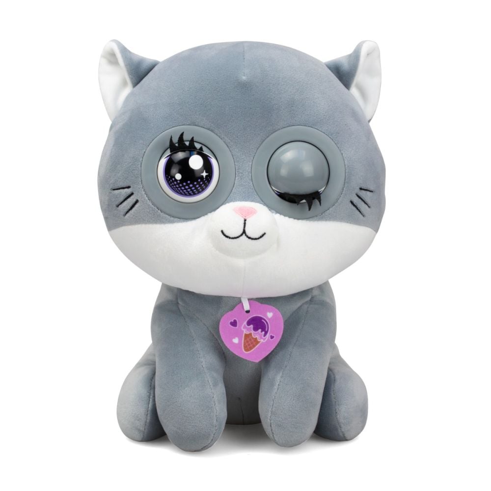Jucarie de plus interactiva, Silverlit, Winkies, Blueberry Kitty