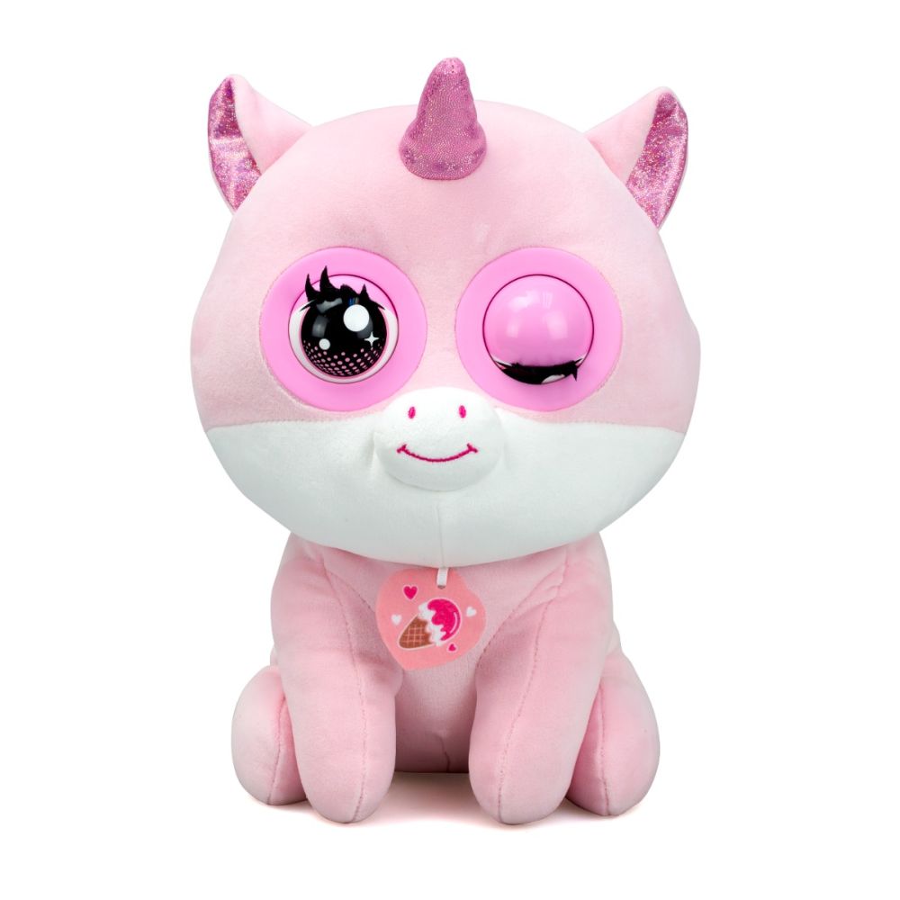 Jucarie de plus interactiva, Silverlit, Winkies, Strawberry Unicorn