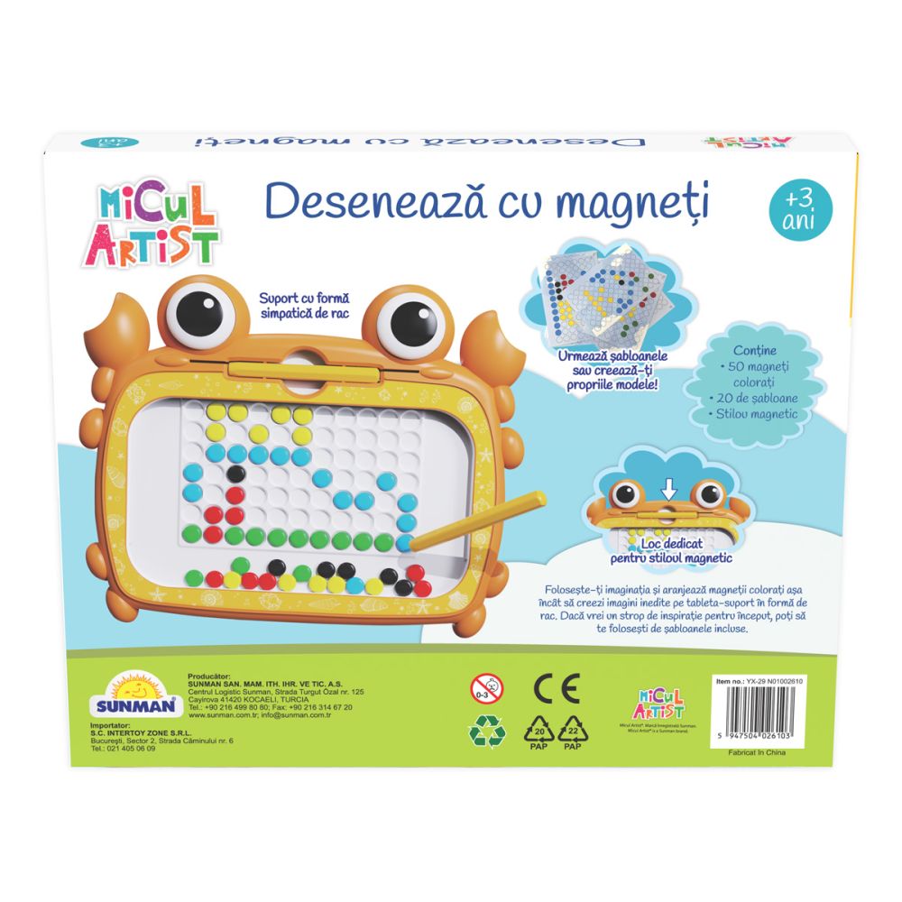 Set de creatie, Micul Artist, Deseneaza cu magneti
