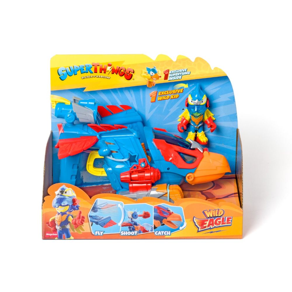 Set figurina cu vehicul, SuperThings, Wild Eagle | Noriel