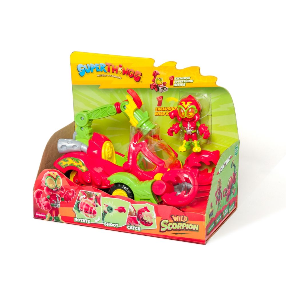 Set figurina cu vehicul, SuperThings, Wild Scorpion