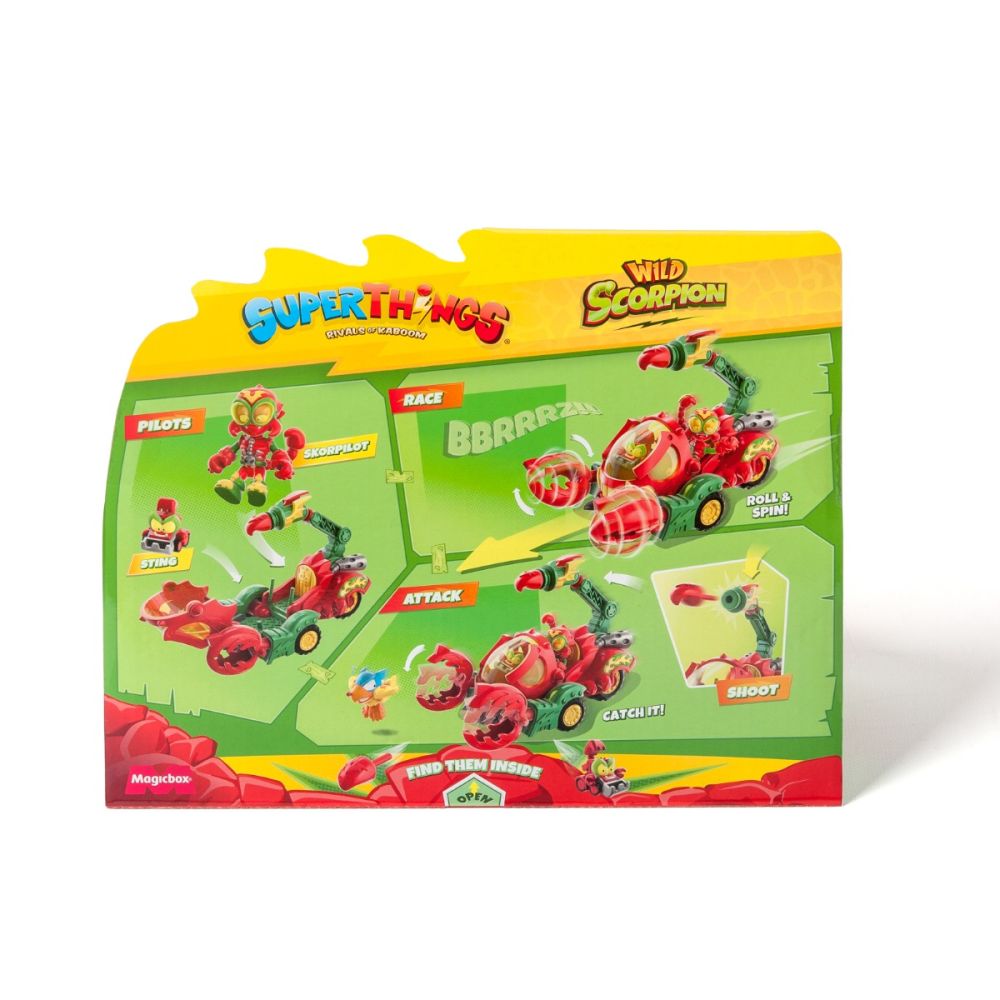 Set figurina cu vehicul, SuperThings, Wild Scorpion