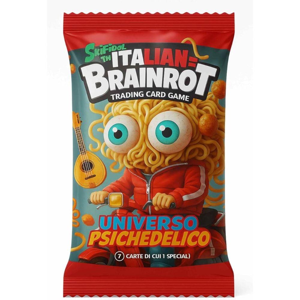 Set album si un pachet de carti, Panini, Skifidol Italian Brainrot, Starter Pack