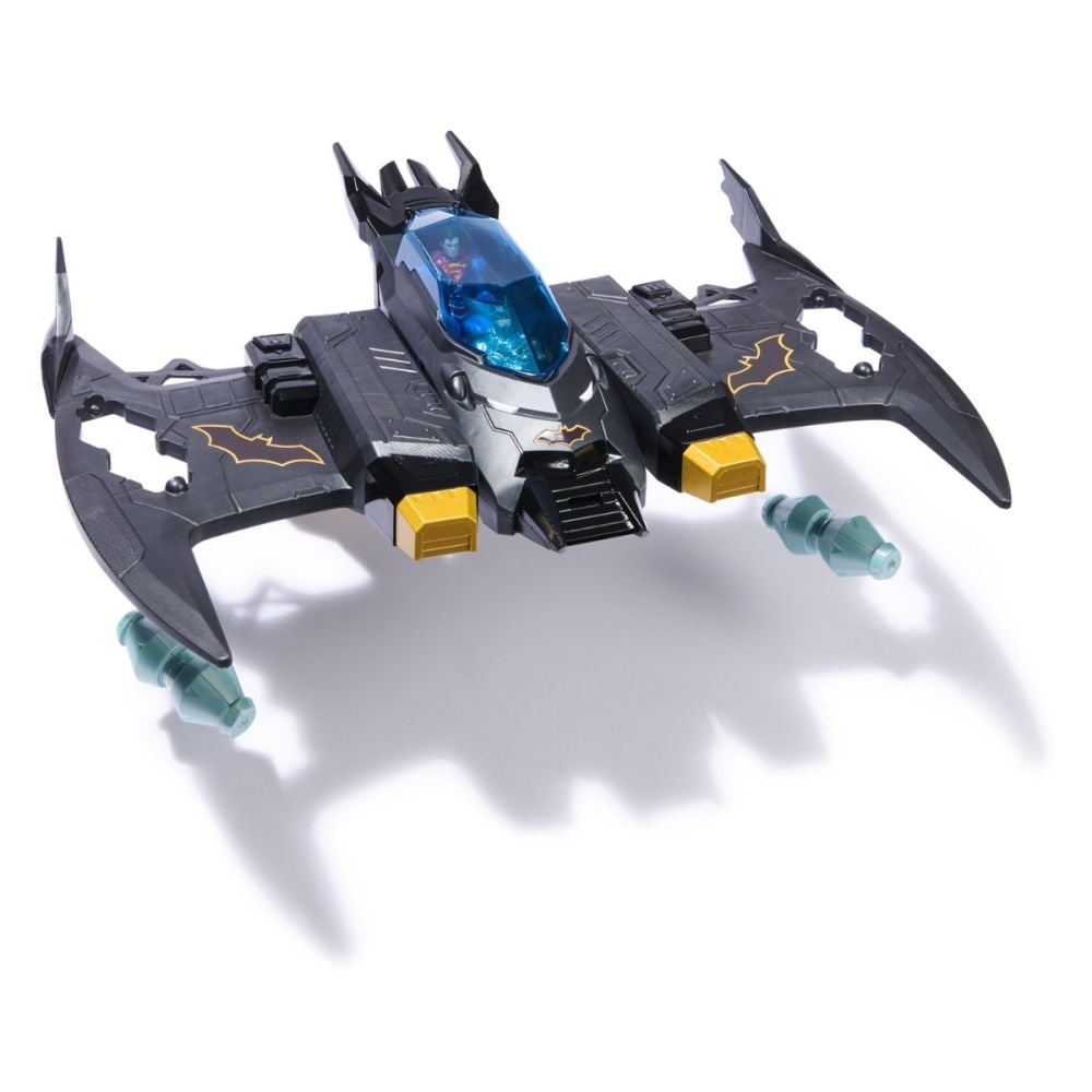 Set de joaca 2 in 1, DC Comics, Batman si Superman, Metal Force Batwing, 6070889