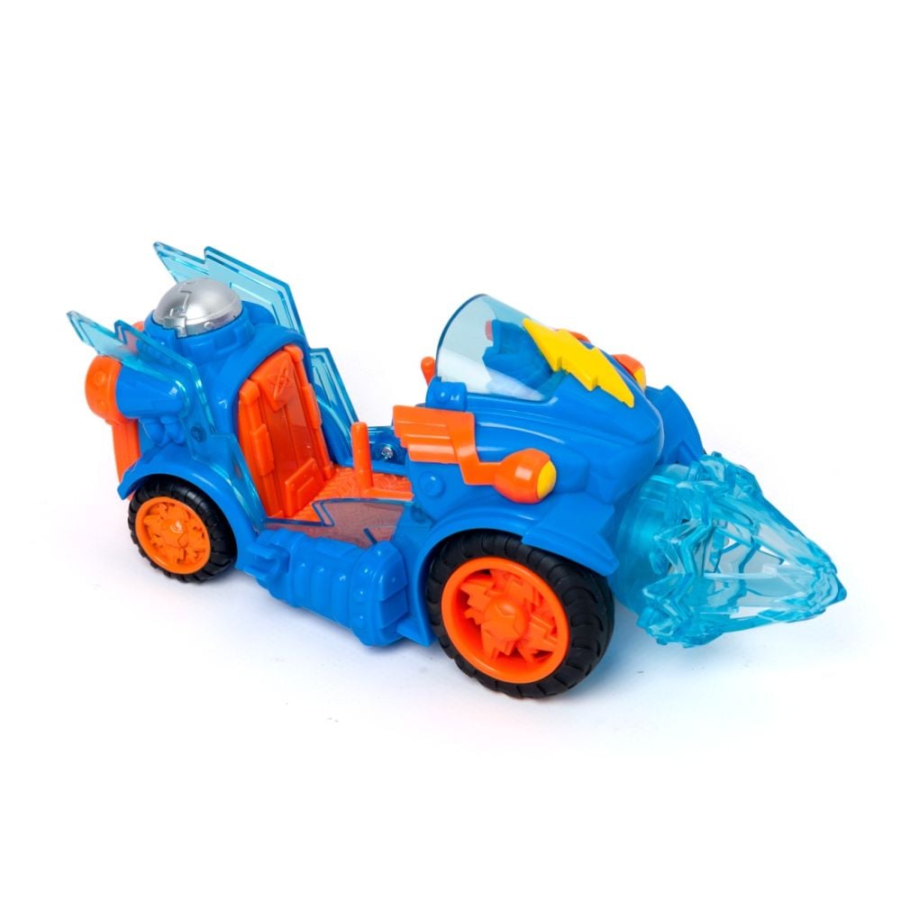 Set vehicul cu figurina Superthings, Kazoom Power, Kid Kazoom
