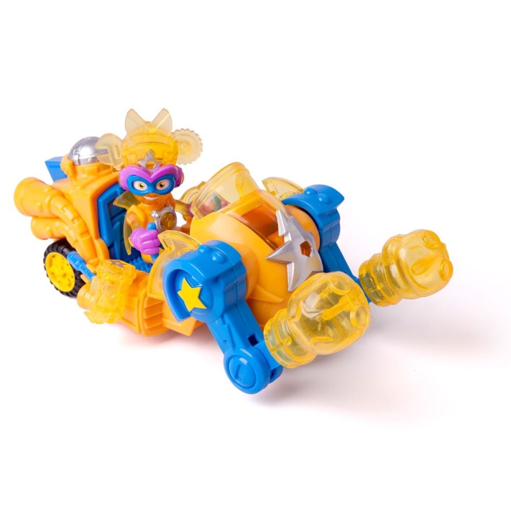 Set vehicul cu figurina Superthings, Kazoom Power, Kid Multy