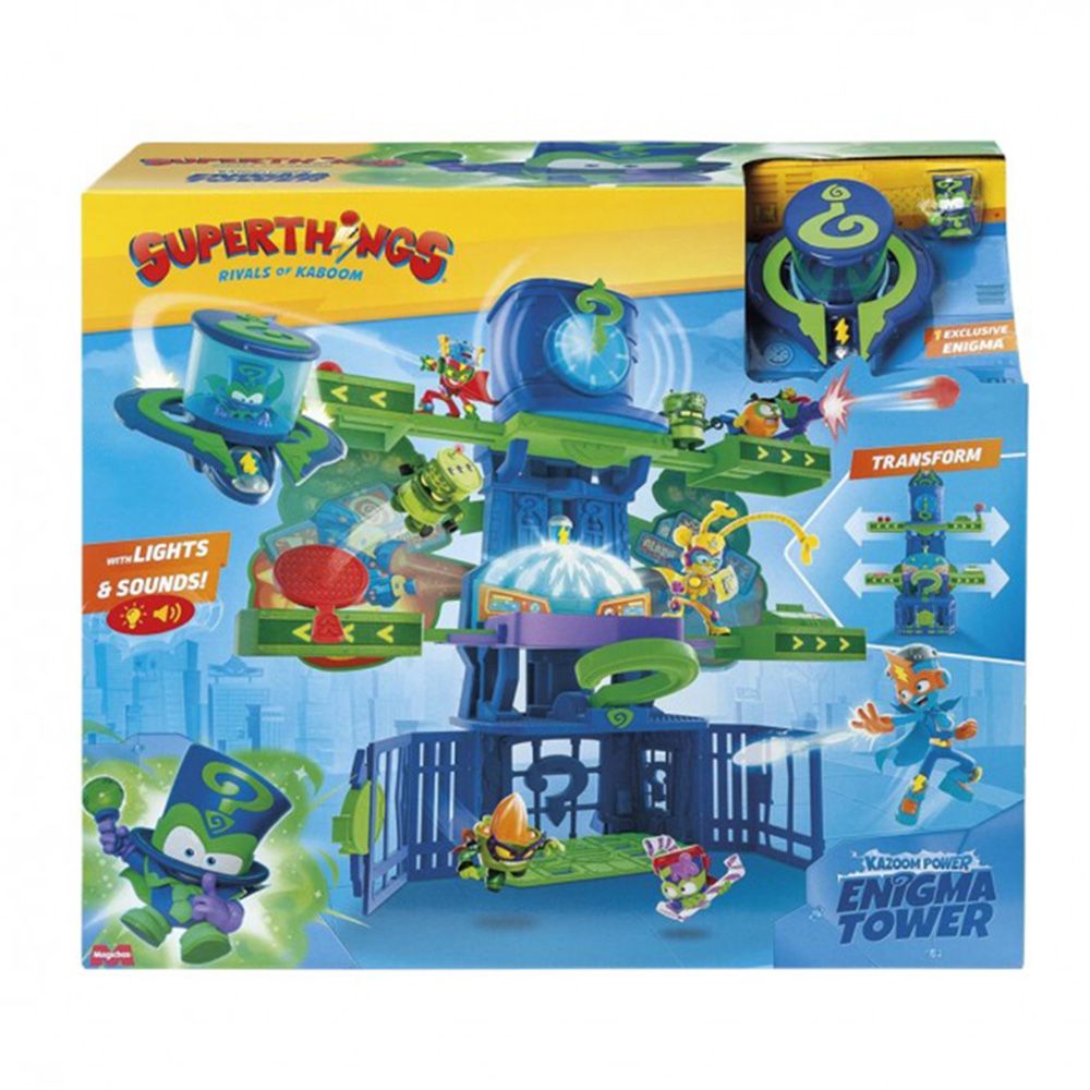 Set de joaca cu figurina Superthings, Kazoom Power, Turnul Enigma