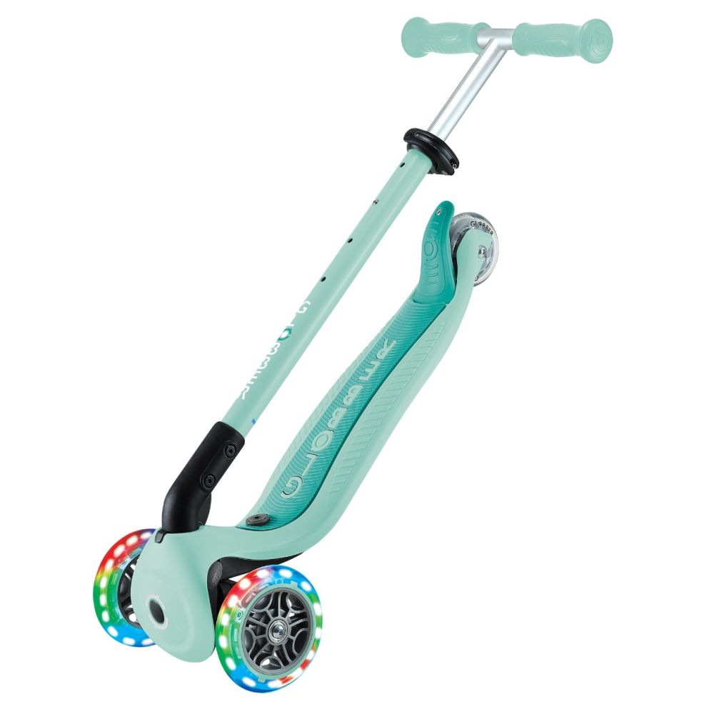 Trotineta 3 in 1 cu scaun si roti luminoase, Globber, Go Up Active, Albastru