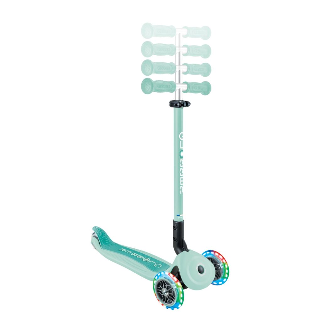 Trotineta 3 in 1 cu scaun si roti luminoase, Globber, Go Up Active, Albastru