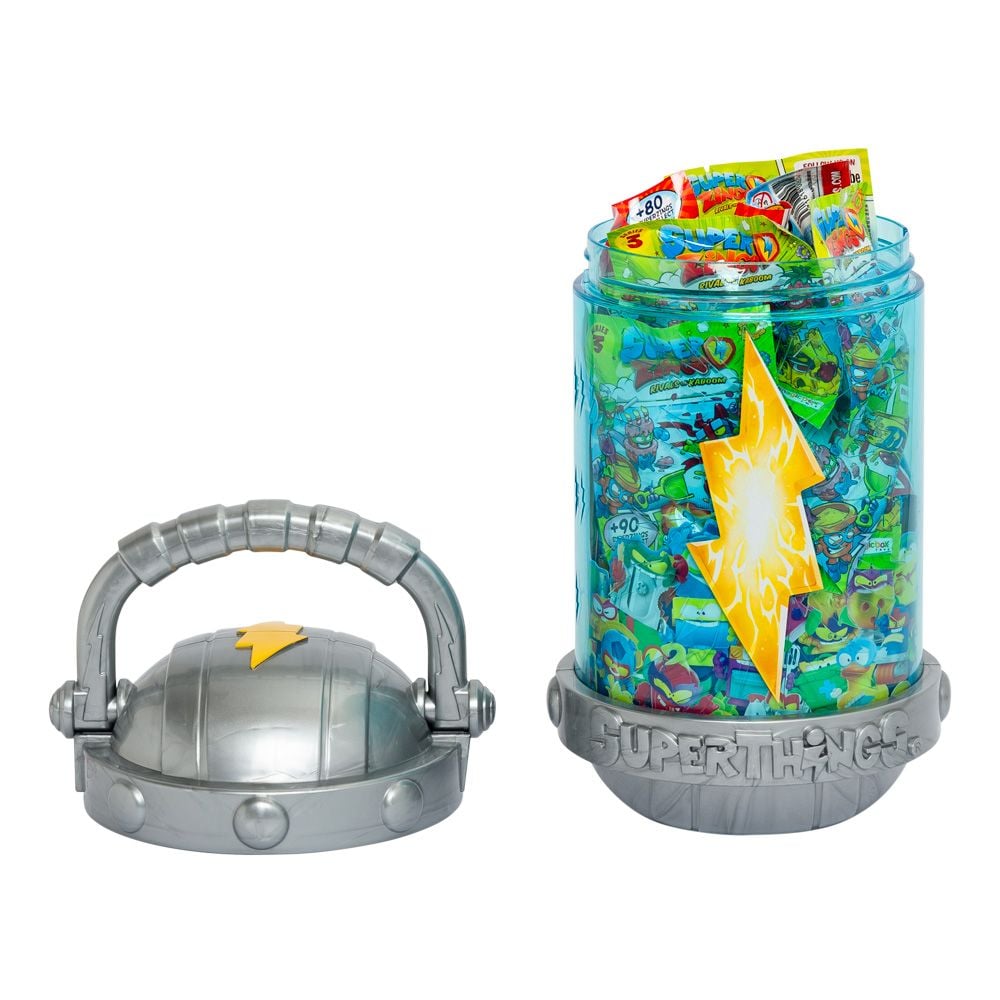 Set 8 figurine si 2 jucarii, SuperTings, Kazoom Power, Carry Case
