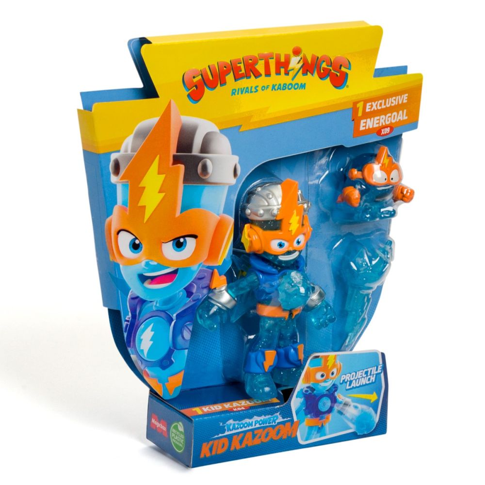 Set 2 figurine, Superthings, Kazoom Power Mission Kids, Kid Kazoom si Energoal
