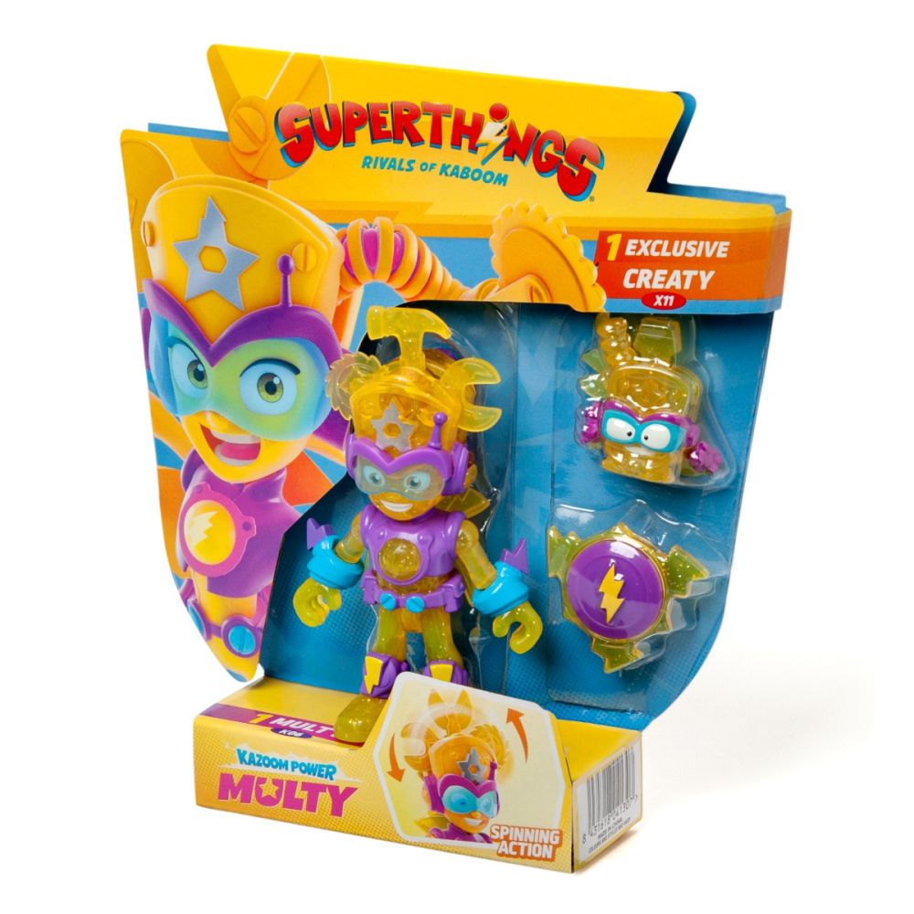 Set 2 figurine, Superthings, Kazoom Power Mission Kids, Multy si Creaty