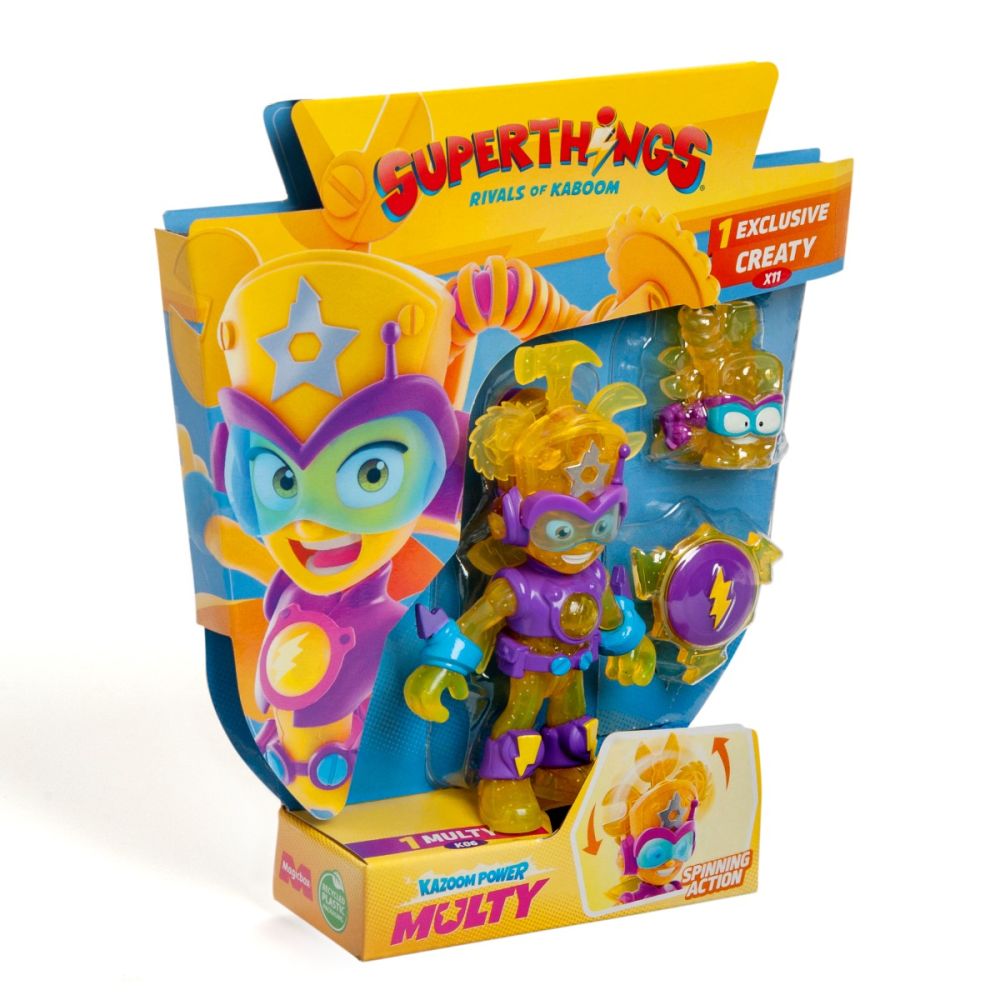 Set 2 figurine, Superthings, Kazoom Power Mission Kids, Multy si Creaty