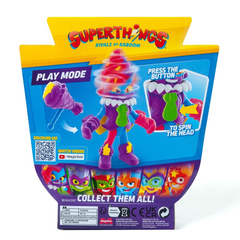 Set 2 figurine, Superthings, Kazoom Power Mission Kids, Sourbette si Crazy Cone