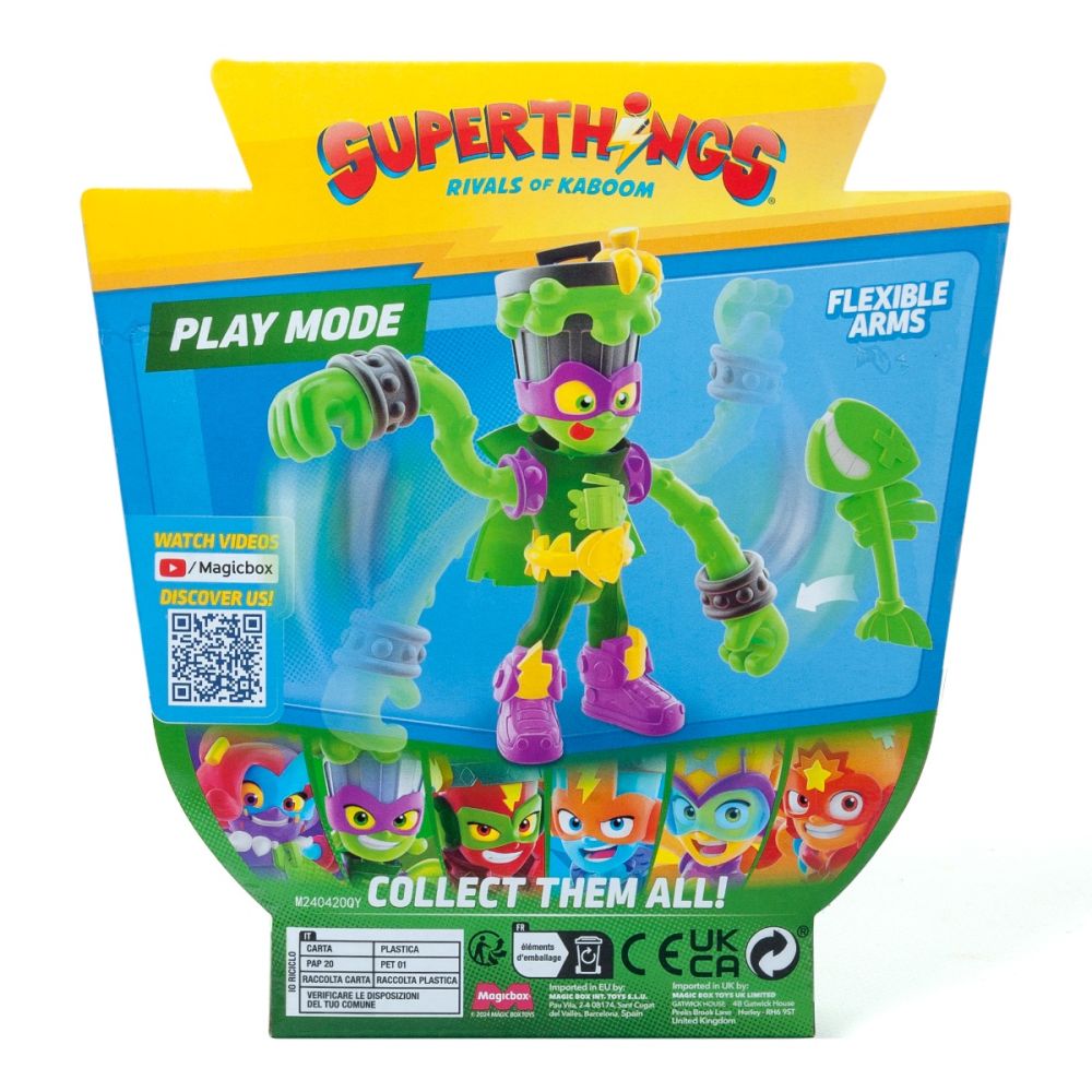 Set 2 figurine, Superthings, Kazoom Power Mission Kids, Trasher si Fred Fetid
