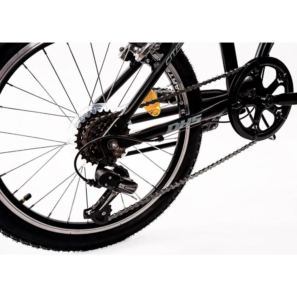 Bicicleta DHS, Pliabila, 20 inch, Negru