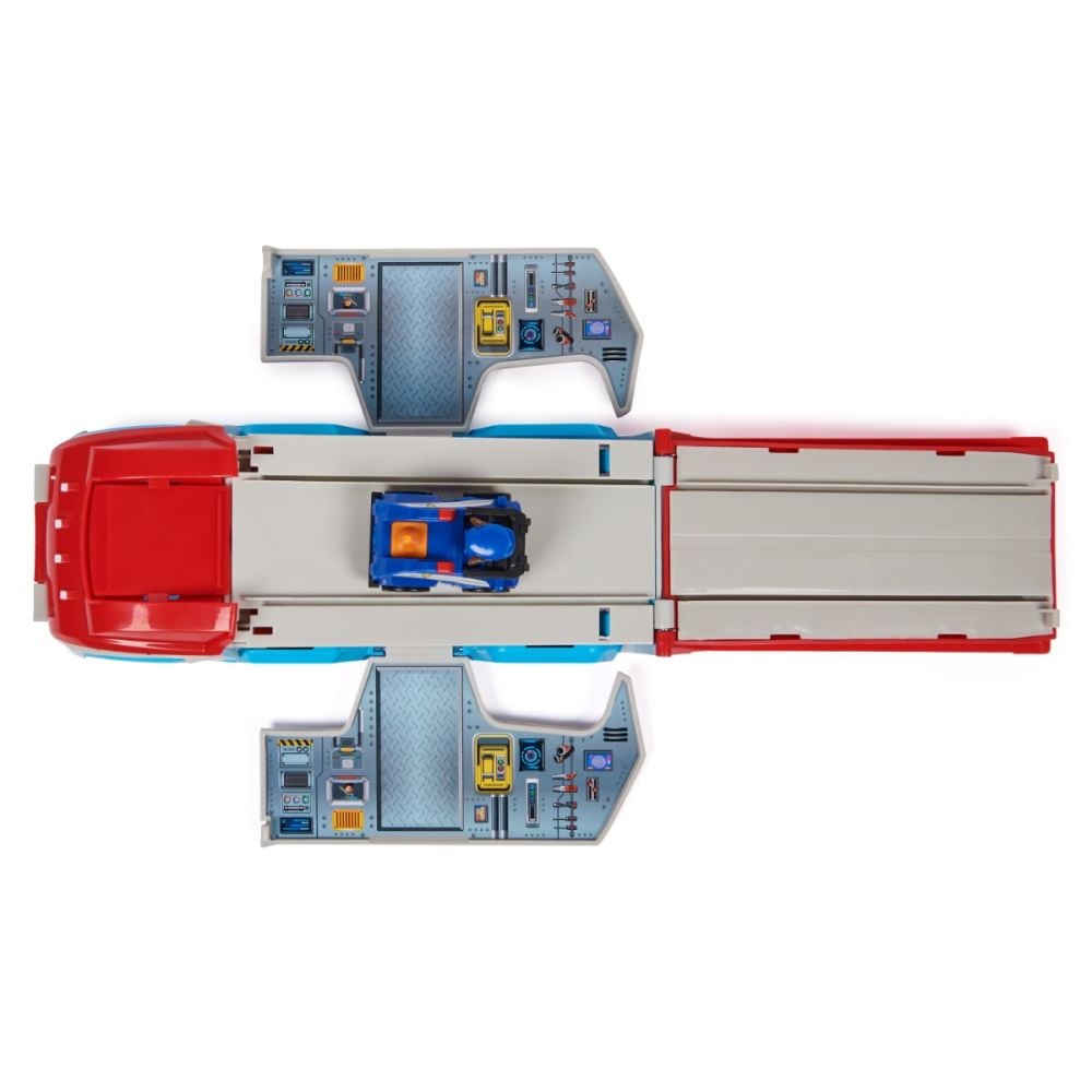 Set camion si vehicul cu figurina Chase, Paw Patrol, Pup Squad