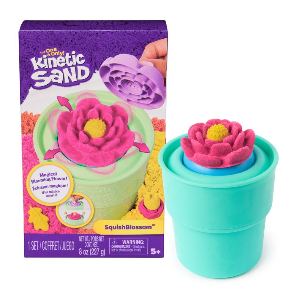 Set de joaca cu nisip, Kinetic Sand, Floare Squish Blossom