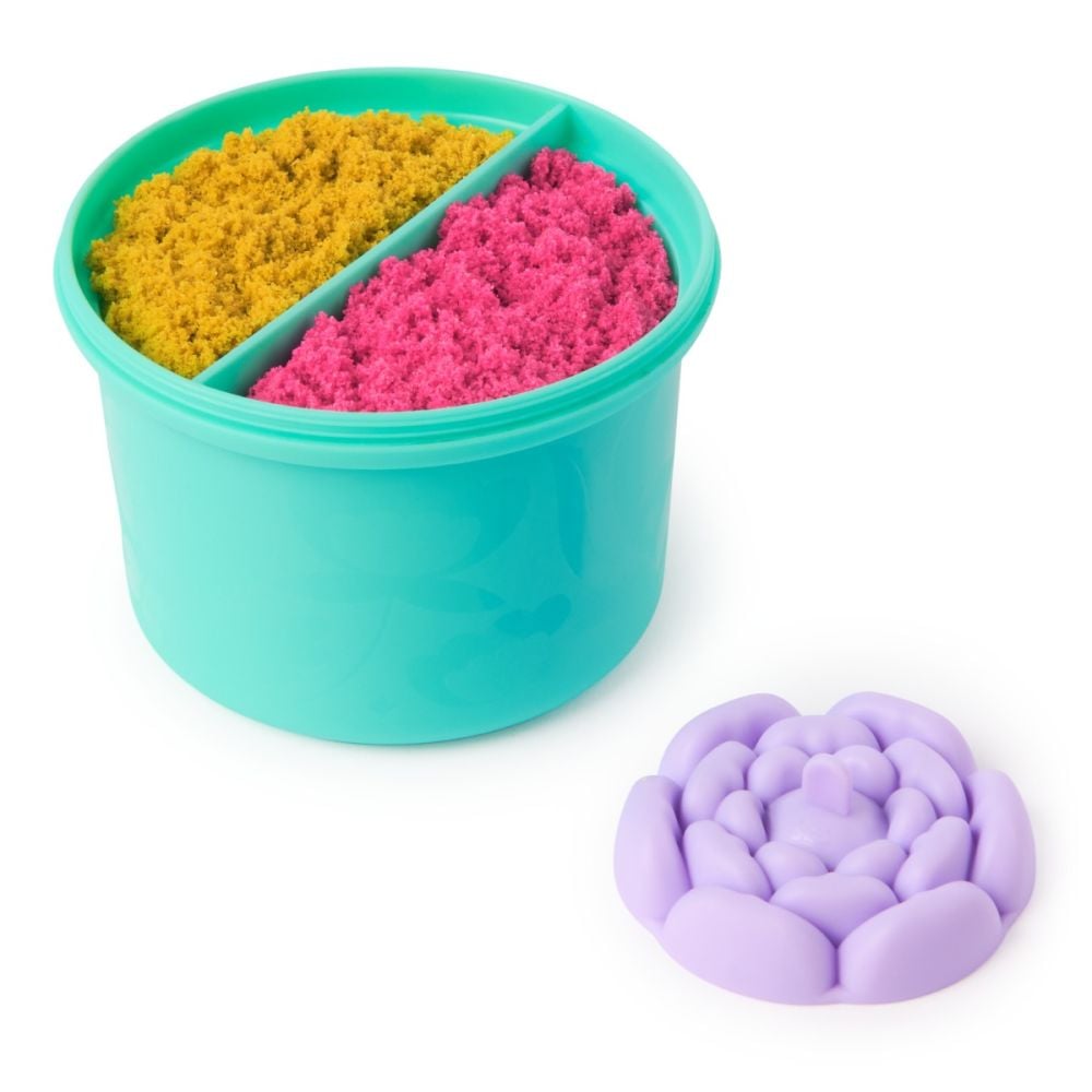 Set de joaca cu nisip, Kinetic Sand, Floare Squish Blossom