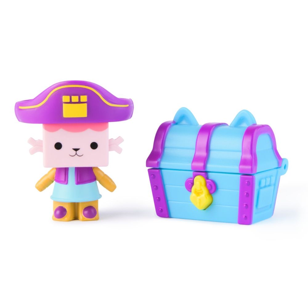 Set figurina si accesoriu, Gabbys Dollhouse, Baby Box Cat si Treasure Box, 20149924