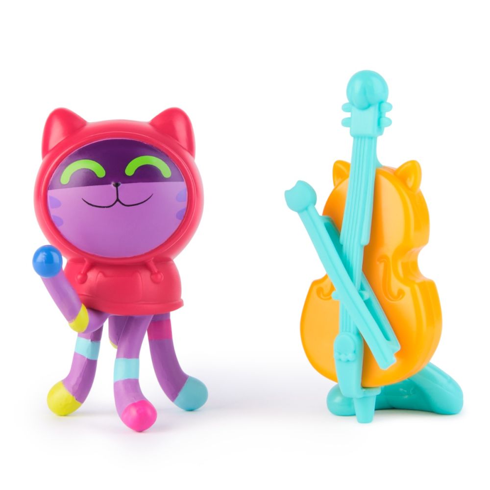Set figurina si accesoriu, Gabbys Dollhouse, Daniel James Dj Cat si Cello, 20149926