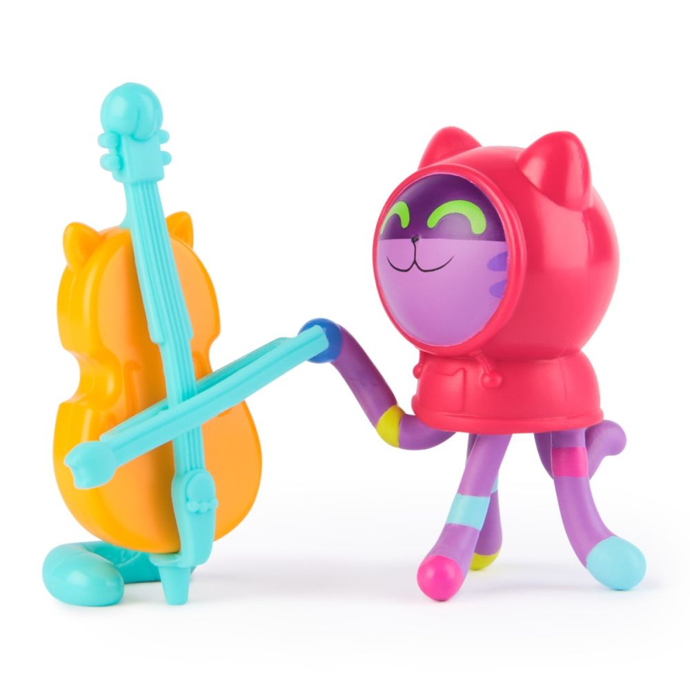 Set figurina si accesoriu, Gabbys Dollhouse, Daniel James Dj Cat si Cello, 20149926