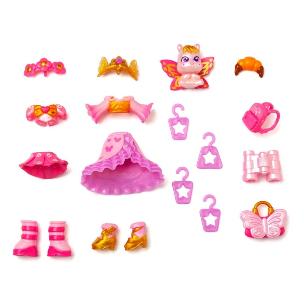 Set de joaca cu papusa Kookyloos, Suitcase Dreamy Blossom