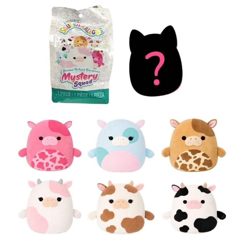 Jucarie de plus surpriza, Squishmallows, Mystery Squad, 12 cm