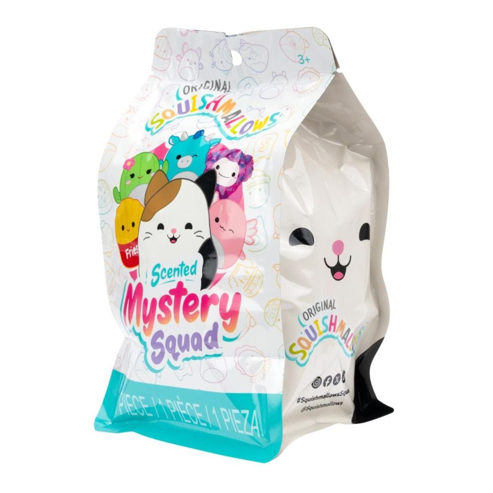 Jucarie de plus surpriza, Squishmallows, Mystery Squad, 12 cm