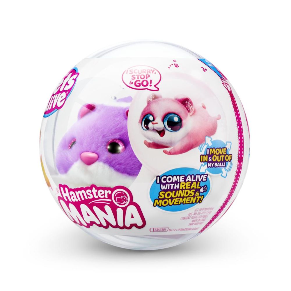 Jucarie de plus, Pets Alive, Hamster, Mov