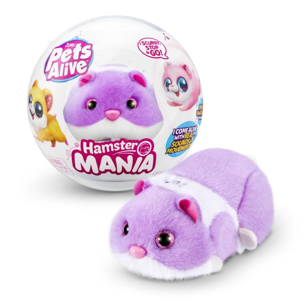 Jucarie de plus, Pets Alive, Hamster, Mov
