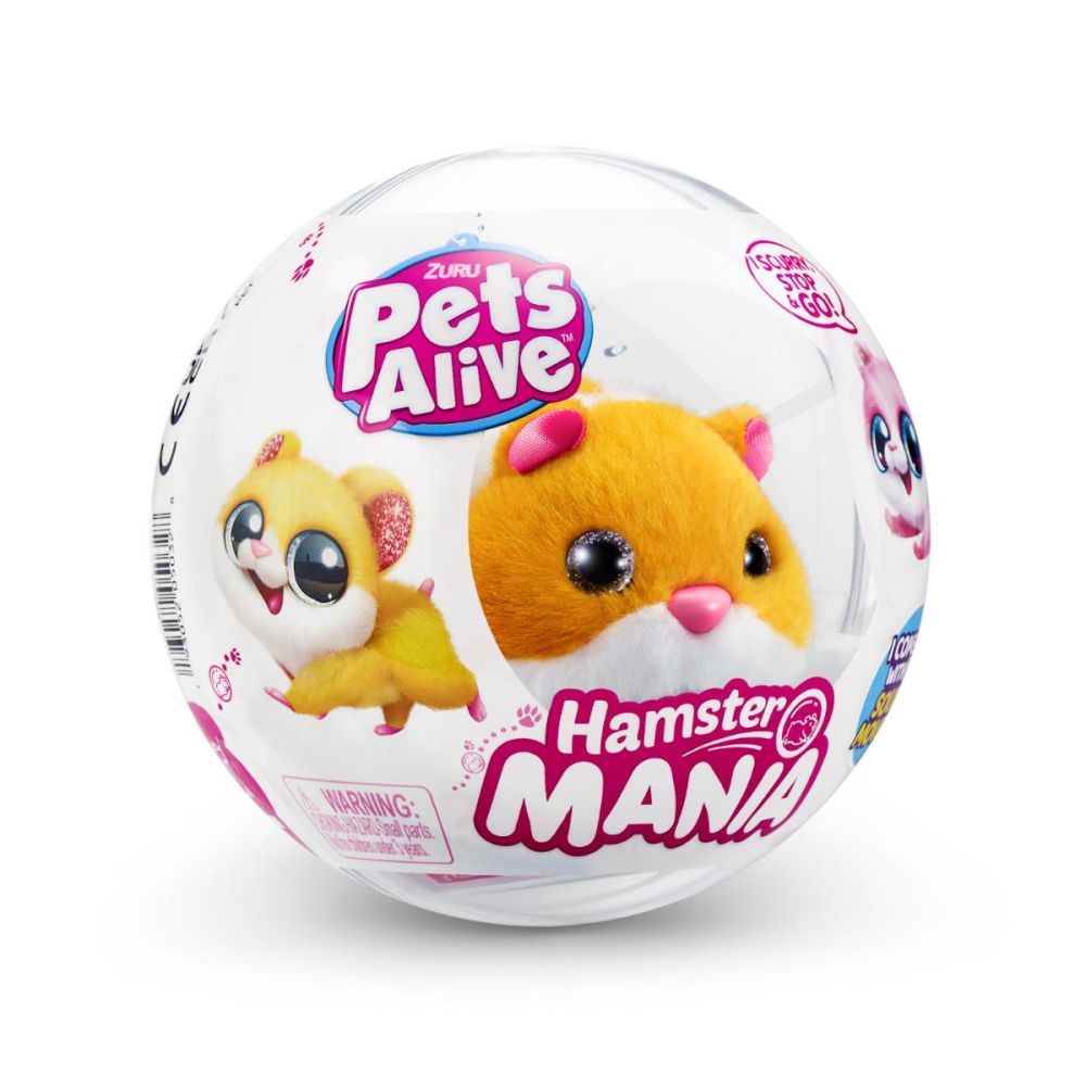 Jucarie de plus, Pets Alive, Hamster, Portocaliu