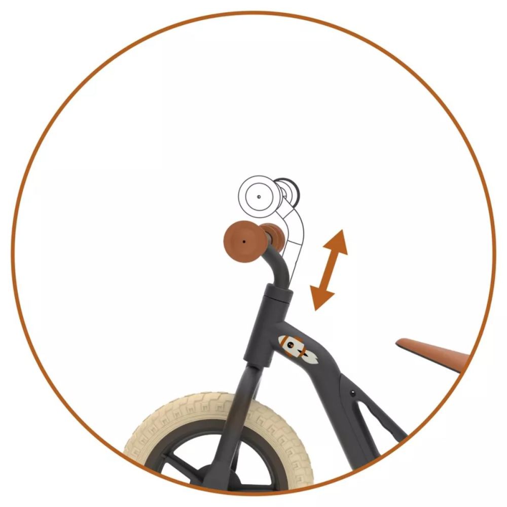 Bicicleta fara pedale, Chillafish, Charlie, Negru