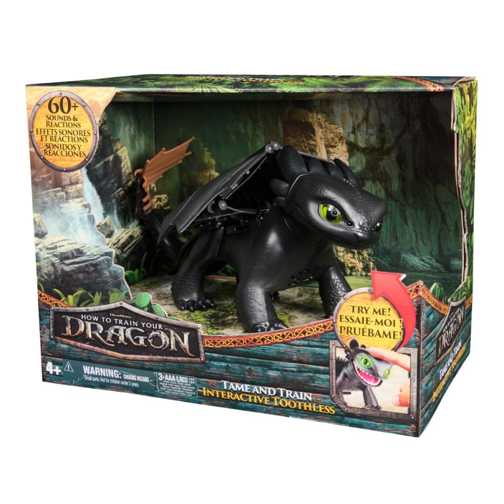 Figurina interactiva, DreamWorks Dragons, Tame and Train Toothless, 6072728