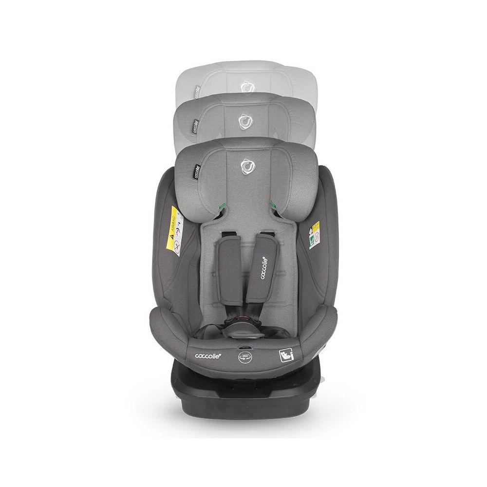 Scaun auto rotativ Coccolle Nyota, Isize 40-150 cm, Diamond Black