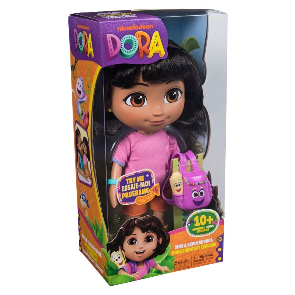 Papusa cu sunete si accesorii, Dora Exploratoarea, 6073380