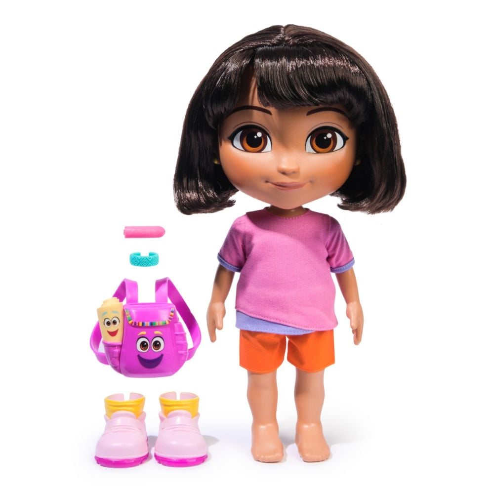 Papusa cu sunete si accesorii, Dora Exploratoarea, 6073380